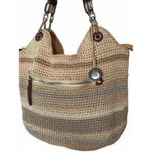 The Sak Crochet Weave Hobo Hippie Shoulder Bag